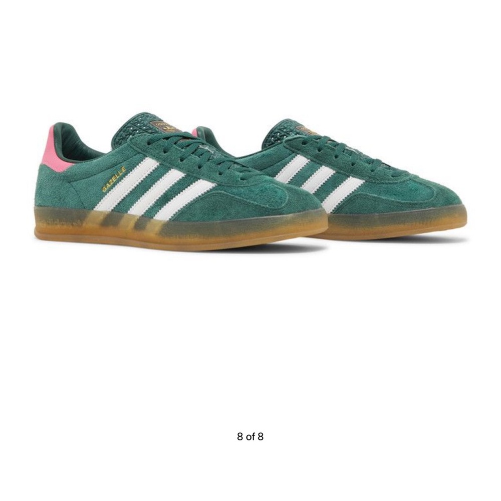 Adidas Gazelle Indoor Collegiate Green Pink Women’s Shoes
